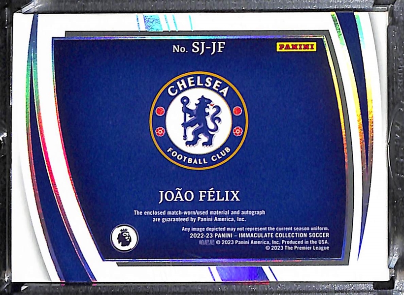 Lot of (37) 2022-23 UEFA Soccer Cards inc. Immaculate Joao Felix Signature Moves Booklet Autograph Patch (#/50), Museum Collection Alphonso Davies Autograph Patch (#/75), +